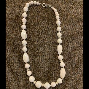 Vintage Chunky White Necklace